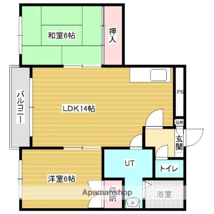 エルカーサ ｜北海道岩見沢市一条西１１丁目(賃貸マンション2LDK・4階・58.73㎡)の写真 その2