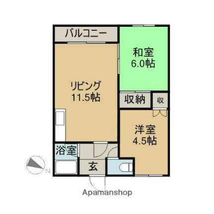 シティハウス扇町 ｜北海道滝川市扇町２丁目(賃貸アパート2DK・2階・50.90㎡)の写真 その2