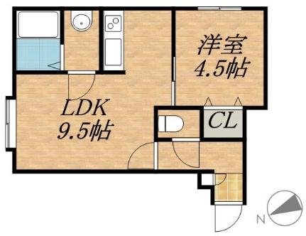 フラッツ中島公園 205 ｜ 北海道札幌市中央区南九条西９丁目（賃貸アパート1DK・3階・30.85㎡） その2