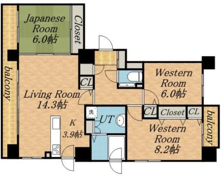 桂和レジデンス円山桜 1002｜北海道札幌市中央区南四条西２１丁目(賃貸マンション3LDK・10階・86.57㎡)の写真 その2