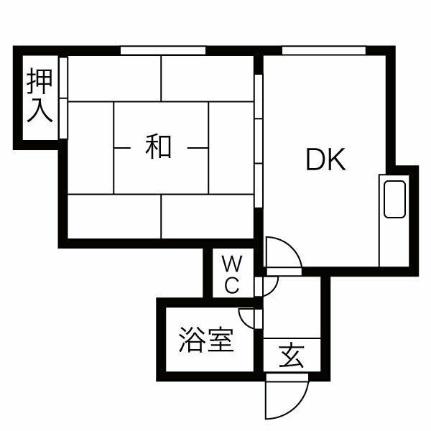 リリーハイツＥ棟（リリーハイツイートウ） 5｜北海道札幌市中央区南六条西１３丁目(賃貸アパート1DK・2階・23.21㎡)の写真 その2