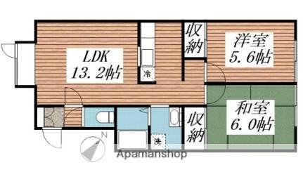 シャトーエレガンス 203｜北海道札幌市東区北二十条東１２丁目(賃貸アパート2LDK・2階・53.19㎡)の写真 その2