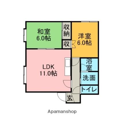 北海道札幌市東区北二十三条東９丁目(賃貸マンション2LDK・4階・47.85㎡)の写真 その2