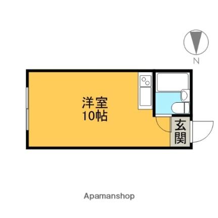 ベル医大前 203｜北海道札幌市中央区南二条西１８丁目(賃貸マンション1R・2階・18.95㎡)の写真 その2