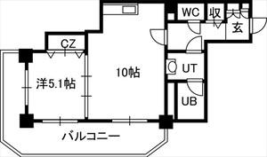 ＰＲＩＭＥ　ＵＲＢＡＮ札幌　ＲＩＶＥＲ　ＦＲＯＮＴ 01508｜北海道札幌市中央区南九条西１丁目(賃貸マンション1LDK・15階・40.29㎡)の写真 その2