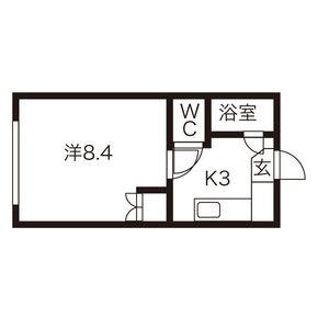 アーマライトシティ 205｜北海道札幌市中央区南六条西１８丁目(賃貸マンション1K・2階・22.39㎡)の写真 その2