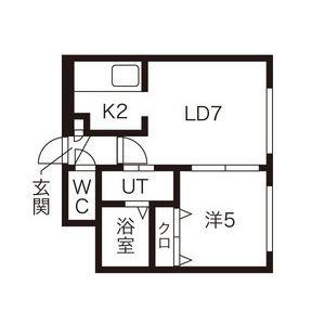 フロンティア円山 301｜北海道札幌市中央区南四条西２１丁目(賃貸マンション1DK・3階・28.62㎡)の写真 その2