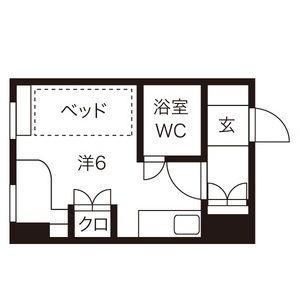 カサフォルテ 706｜北海道札幌市中央区大通西１７丁目(賃貸マンション1R・7階・16.50㎡)の写真 その2