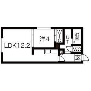 ＦＥＲＩＯ山鼻 305｜北海道札幌市中央区南十二条西９丁目(賃貸マンション1LDK・3階・38.80㎡)の写真 その2