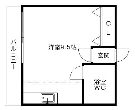 アルトゥパークマンション 303｜北海道札幌市中央区南十一条西１丁目(賃貸マンション1R・3階・22.68㎡)の写真 その2