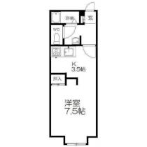 カトレア文京台 201 ｜ 北海道江別市文京台東町（賃貸アパート1K・2階・27.00㎡） その2