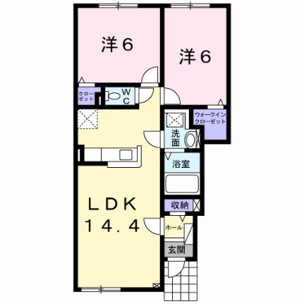 フィーリエ 102｜北海道名寄市字徳田(賃貸アパート2LDK・1階・56.21㎡)の写真 その2