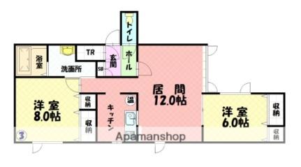 ショコラ ｜北海道旭川市近文町２４丁目(賃貸アパート2LDK・2階・70.47㎡)の写真 その2