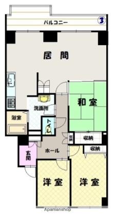 カサ・パラシオン 703｜北海道旭川市宮下通１１丁目(賃貸マンション3LDK・7階・81.73㎡)の写真 その2