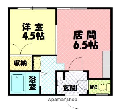 メリット7・6 103｜北海道旭川市東七条６丁目(賃貸アパート1DK・1階・27.80㎡)の写真 その2