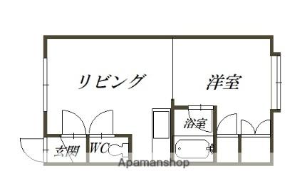 第5リバーハイツ藤 ｜北海道旭川市緑が丘東四条１丁目(賃貸アパート1LDK・2階・29.61㎡)の写真 その2