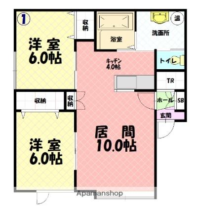 アルト15 101｜北海道旭川市豊岡七条６丁目(賃貸アパート2LDK・1階・57.71㎡)の写真 その2