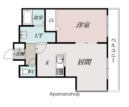 クレストパレス ｜北海道旭川市九条通１９丁目(賃貸マンション1LDK・4階・42.66㎡)の写真 その2