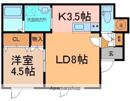 プレミアムステージ ｜北海道帯広市白樺十六条東１３丁目(賃貸アパート1LDK・1階・39.75㎡)の写真 その2