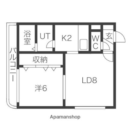 クラスタ 101｜北海道江別市文京台東町(賃貸マンション1LDK・1階・38.36㎡)の写真 その2