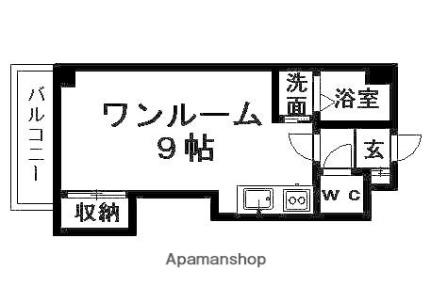 北海道札幌市清田区清田二条３丁目（賃貸マンション1R・5階・18.00㎡） その2