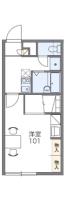 レオパレスデュオ 209 ｜ 北海道江別市大麻園町（賃貸アパート1K・2階・23.18㎡） その2