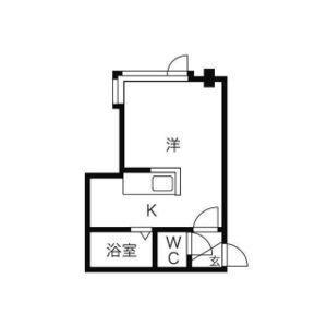 ＹＴＳ40 0102｜北海道江別市文京台(賃貸アパート1R・2階・23.10㎡)の写真 その2