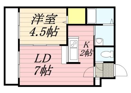 サンコート本郷通 402｜北海道札幌市白石区本郷通３丁目南(賃貸マンション1LDK・4階・30.20㎡)の写真 その2