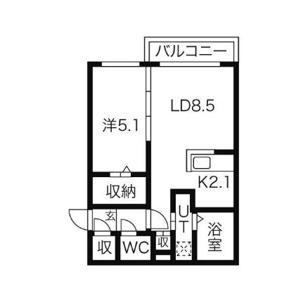 フレシールひばりヶ丘 303｜北海道札幌市厚別区厚別中央二条１丁目(賃貸マンション1LDK・3階・37.10㎡)の写真 その2