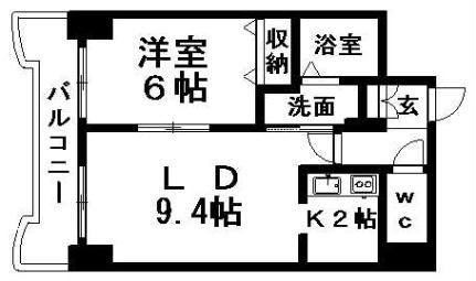 ティアラ豊平第二 303｜北海道札幌市豊平区豊平四条９丁目(賃貸マンション1LDK・3階・41.36㎡)の写真 その2