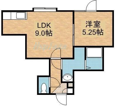 レアル・コンシェルト 103｜北海道札幌市清田区真栄二条２丁目(賃貸アパート1LDK・1階・33.41㎡)の写真 その2