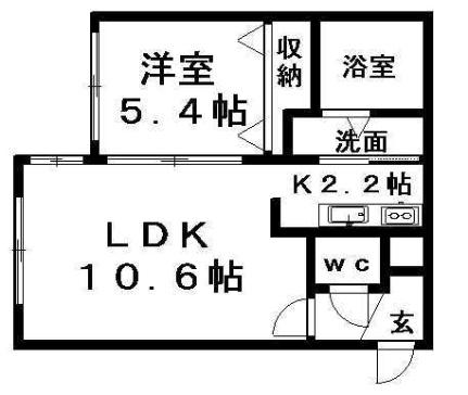 ゴールドメゾン美園66 101｜北海道札幌市豊平区美園六条６丁目(賃貸マンション1LDK・1階・38.00㎡)の写真 その2