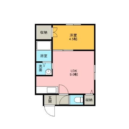 桜イーストコート月寒 305｜北海道札幌市豊平区月寒東二条３丁目(賃貸マンション1LDK・3階・31.25㎡)の写真 その2