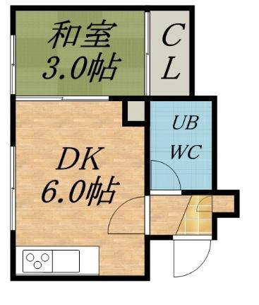 マイロード27 3｜北海道札幌市北区北二十七条西４丁目(賃貸アパート1DK・1階・21.94㎡)の写真 その2