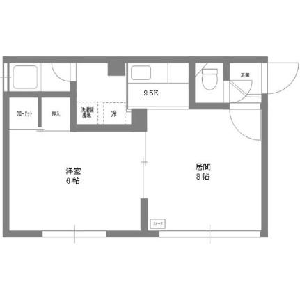 第6木村ハイツ 205｜北海道札幌市東区北十六条東７丁目(賃貸アパート1LDK・2階・30.50㎡)の写真 その2