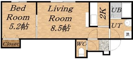 ＶＩＬＬＡ・ＰＯＰＯＬＯIII 102｜北海道札幌市東区北十八条東１丁目(賃貸アパート1LDK・2階・33.53㎡)の写真 その2