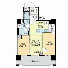 ライオンズ札幌中央レガシア 0602｜北海道札幌市中央区北二条東２丁目(賃貸マンション2LDK・6階・59.99㎡)の写真 その2