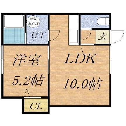 オレンジハウスＢ 0201｜北海道札幌市北区新川二条３丁目(賃貸アパート1DK・2階・30.00㎡)の写真 その2