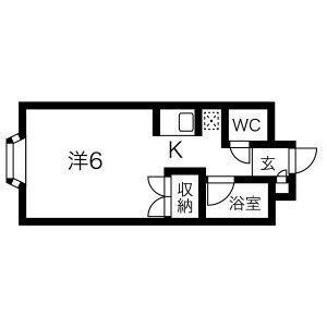 ＡＲＳリラハイツ 204｜北海道札幌市東区北三十条東５丁目(賃貸マンション1K・2階・14.87㎡)の写真 その2