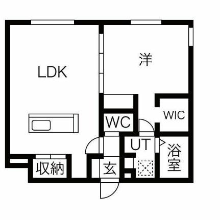 仮）Ｒーｆｉｎｏ北8条 207｜北海道札幌市中央区北八条西２０丁目(賃貸マンション1LDK・2階・45.45㎡)の写真 その2