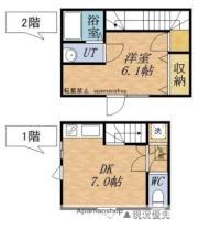 リバティーハイツ 1 ｜ 北海道小樽市入船５丁目（賃貸アパート1DK・1階・32.40㎡） その2