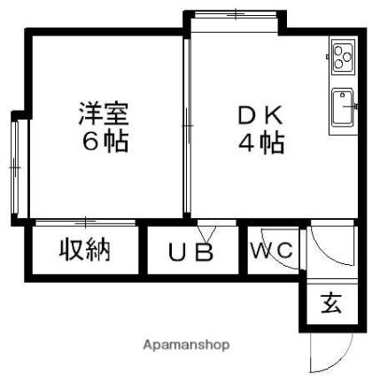 メゾンルピナス 303 ｜ 北海道札幌市豊平区平岸四条１７丁目（賃貸アパート1DK・3階・19.80㎡） その2