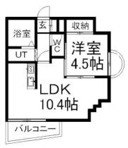 プレサント平和通II 501 ｜ 北海道札幌市白石区平和通１丁目北（賃貸マンション1DK・5階・19.20㎡） その2