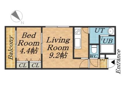 グラシオン 101｜北海道札幌市白石区東札幌四条６丁目(賃貸マンション1LDK・1階・32.04㎡)の写真 その2