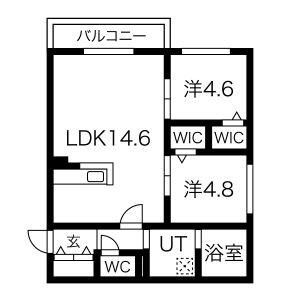 リベルタ澄川 201｜北海道札幌市南区澄川二条４丁目(賃貸マンション2LDK・2階・55.20㎡)の写真 その2