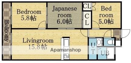 サントアリオ・デ栄町 1101｜北海道札幌市東区北三十六条東１７丁目(賃貸マンション3LDK・11階・66.08㎡)の写真 その2