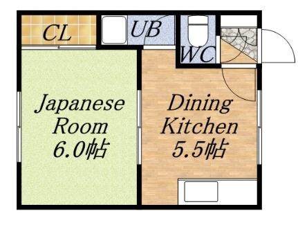 城北ハイツＥ 25｜北海道札幌市北区北十二条西２丁目(賃貸アパート1DK・3階・25.51㎡)の写真 その2