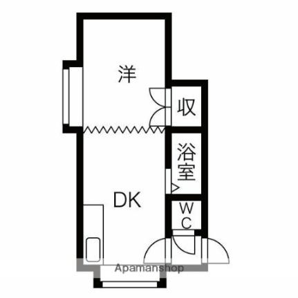 マンション三宅麻生 1｜北海道札幌市北区麻生町７丁目(賃貸アパート1DK・2階・23.20㎡)の写真 その2