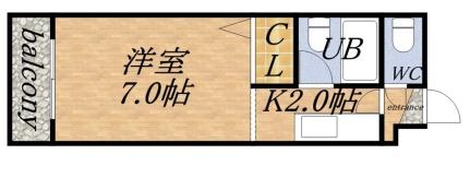 ＫＷビル壱番館 308｜北海道札幌市北区北十六条西５丁目(賃貸マンション1K・3階・21.20㎡)の写真 その2