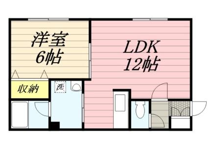 ニュー麻生ハイツ 205｜北海道札幌市北区麻生町５丁目(賃貸アパート1LDK・3階・40.09㎡)の写真 その2